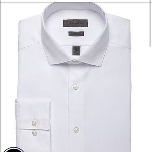Calvin Klein White Slim Fit Dress Shirt